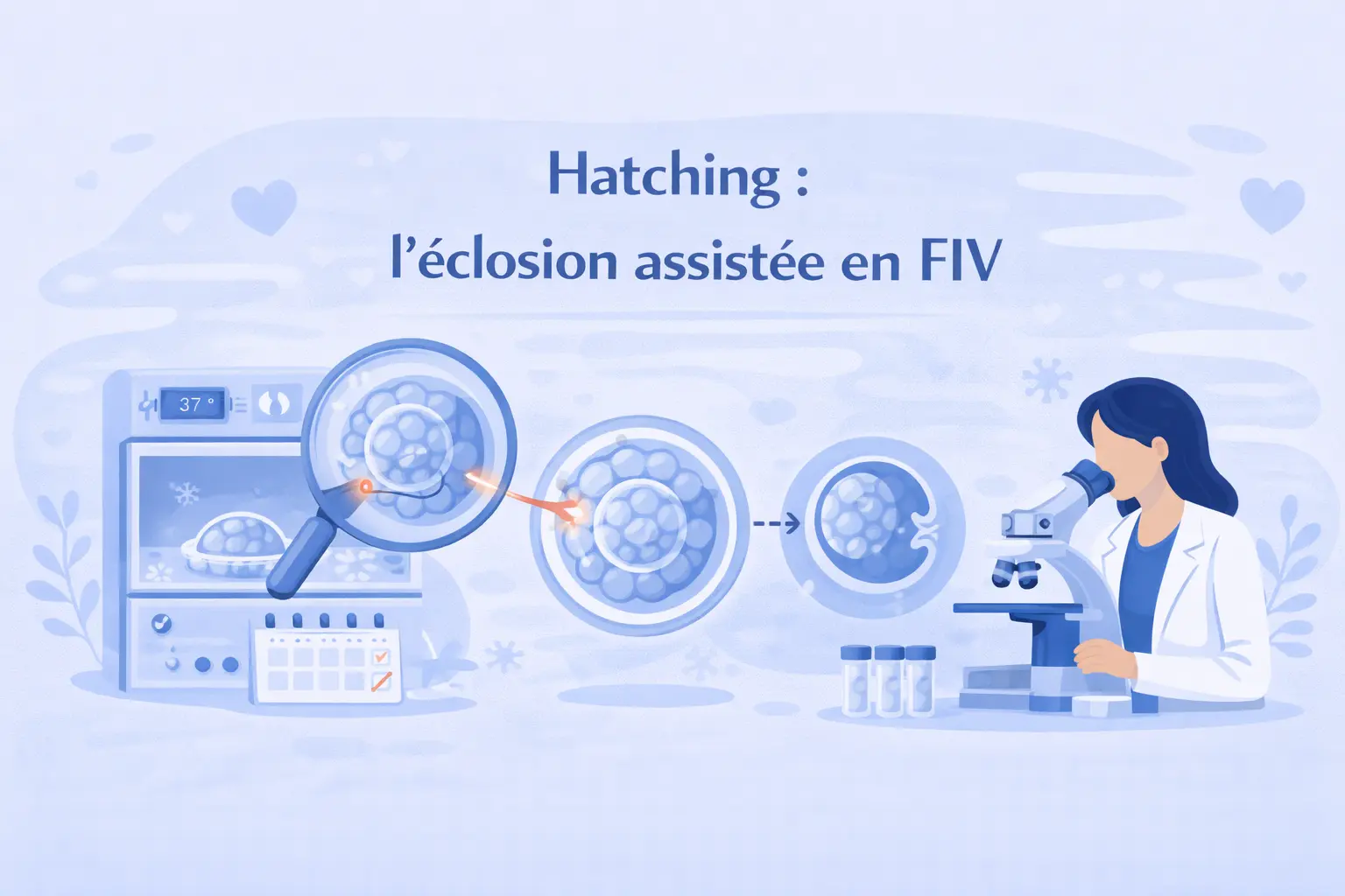 Le hatching : l&rsquo;&eacute;closion assist&eacute;e en FIV, principe, techniques et efficacit&eacute;