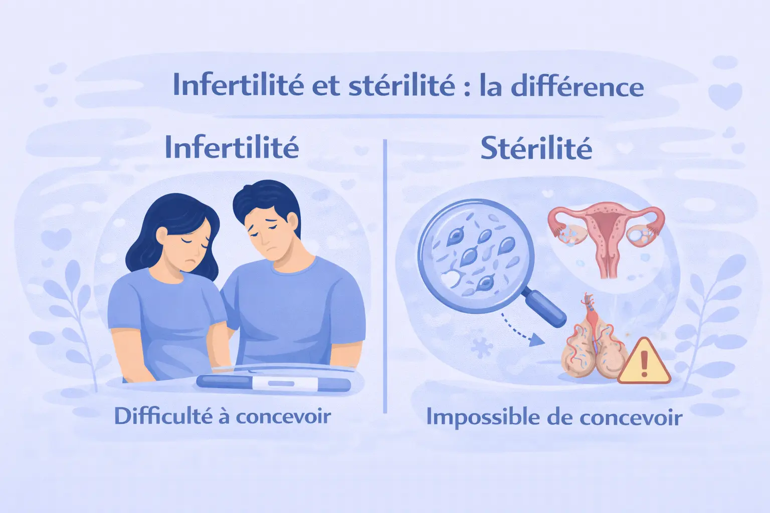 Infertilité et stérilité : définitions, causes et prise en charge