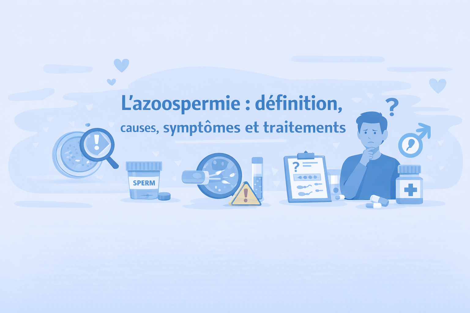 L’azoospermie : définition, causes, symptômes et traitements