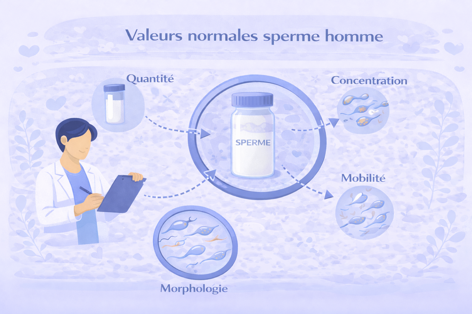 Valeurs normales sperme homme