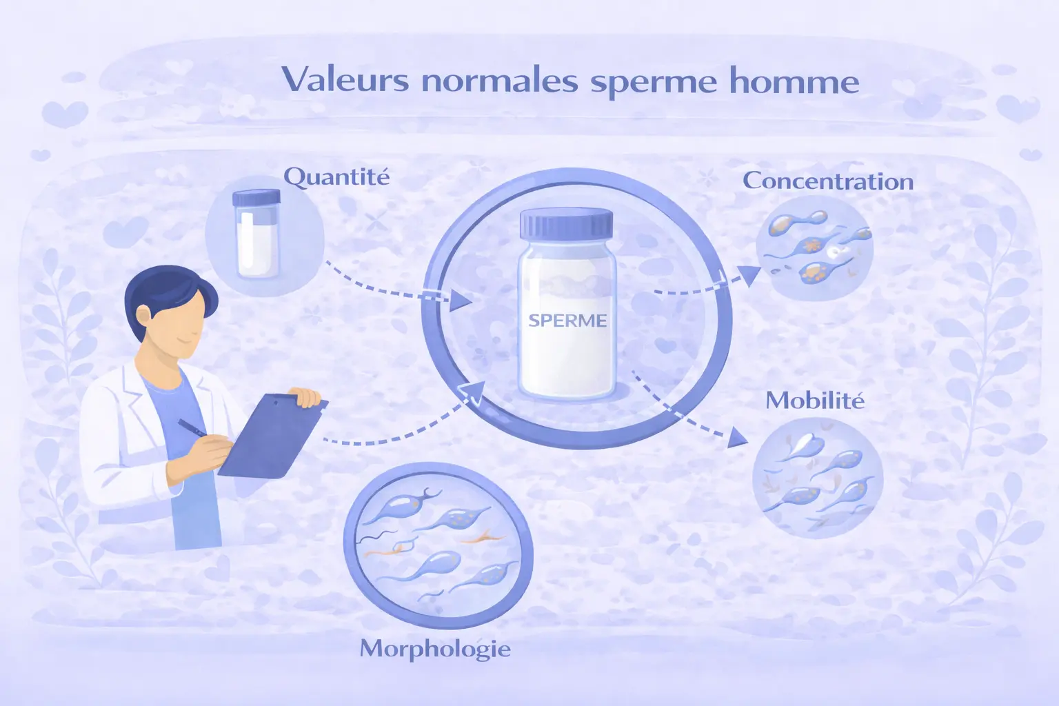 Valeurs normales sperme homme
