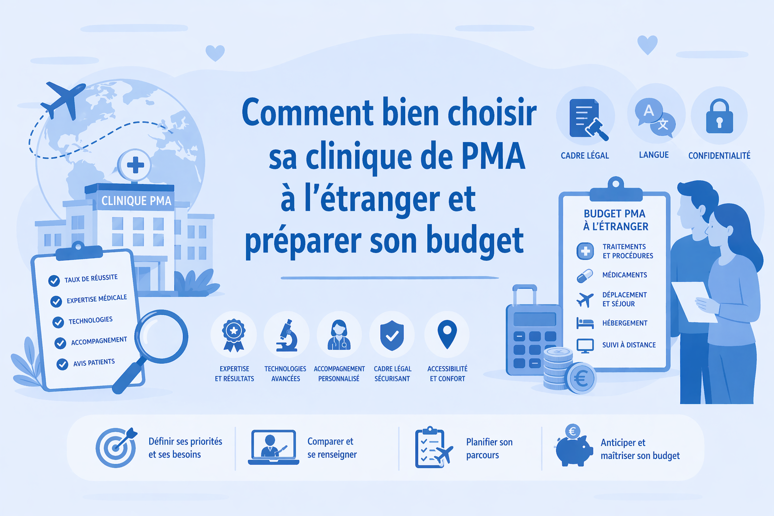 Comment bien choisir sa clinique de PMA à l’étranger et préparer son budget