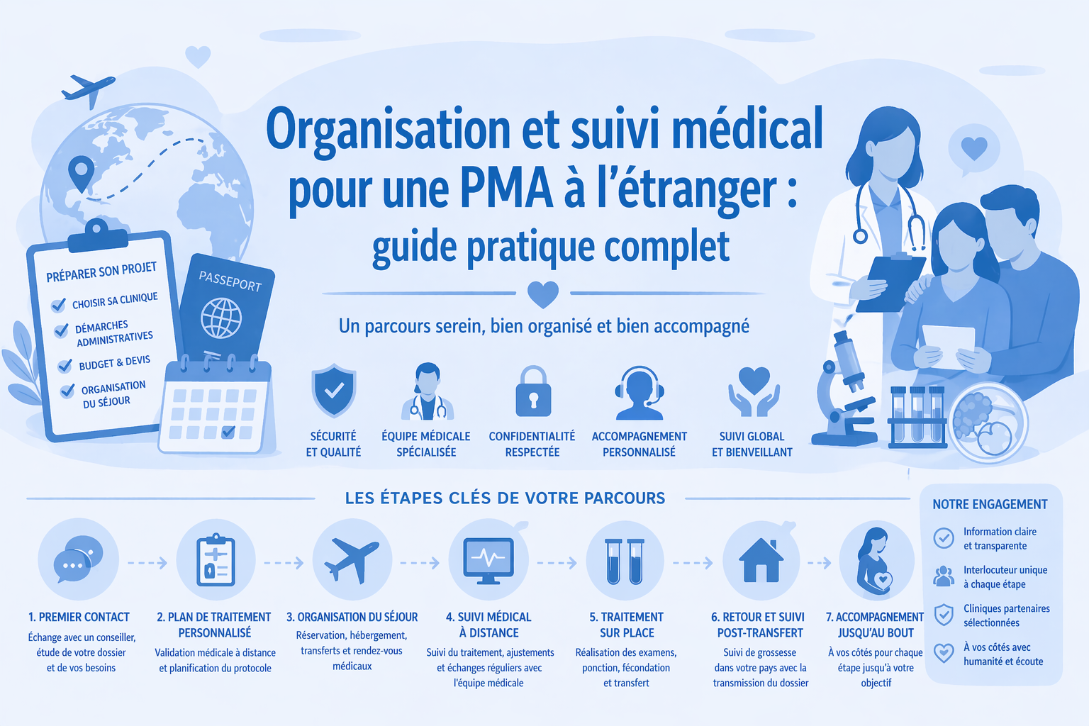 Organisation et suivi médical pour une PMA à l’étranger : guide pratique complet