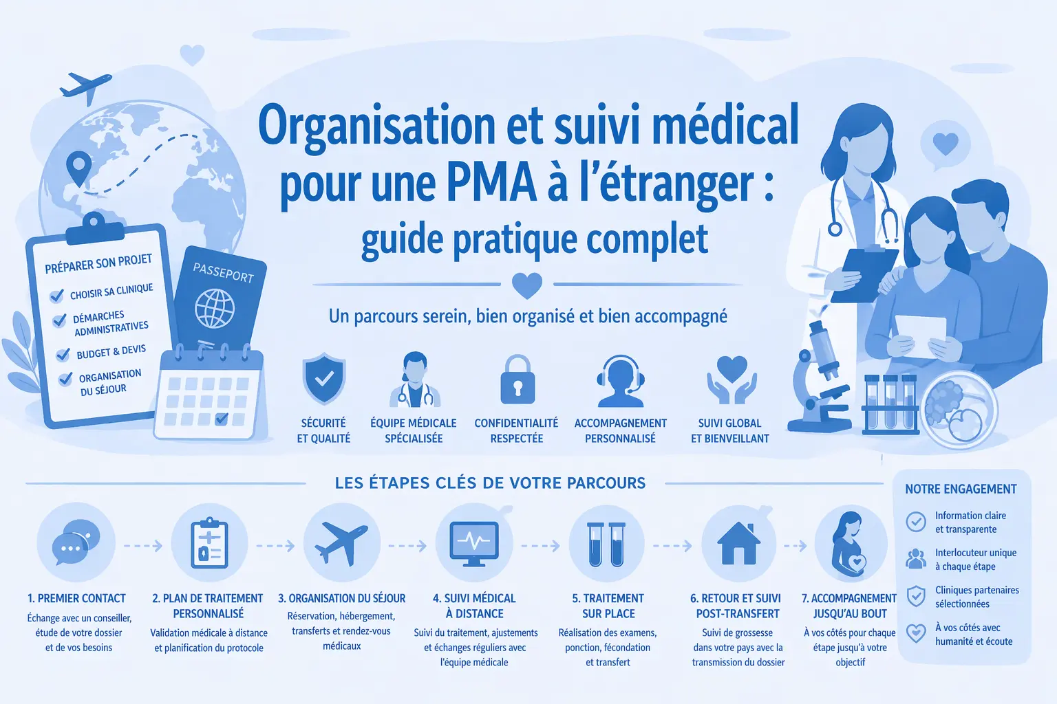 Organisation et suivi médical pour une PMA à l’étranger : guide pratique complet
