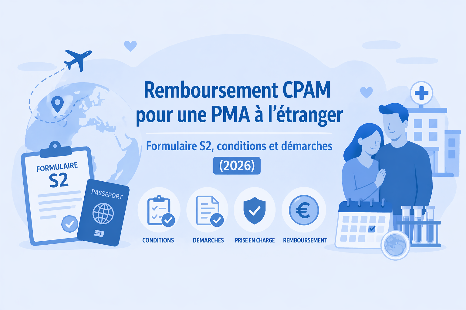 Remboursement CPAM pour une PMA à l’étranger : formulaire S2, conditions et démarches (2026)
